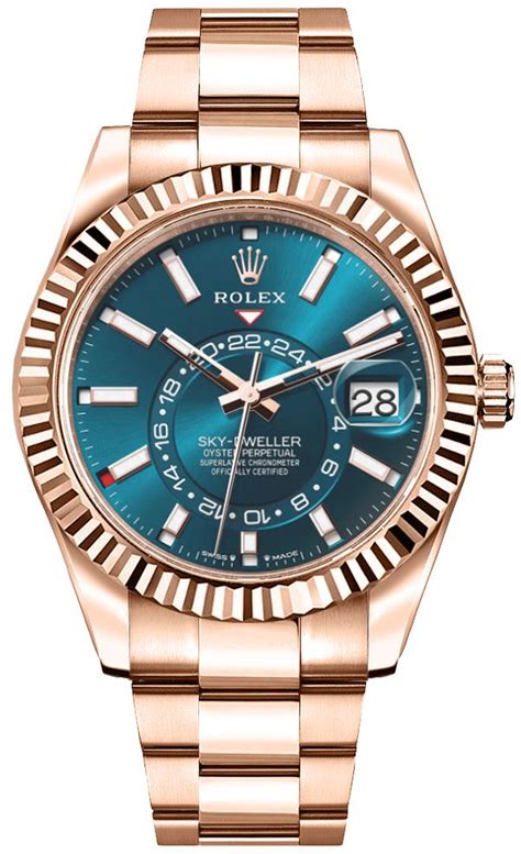 rolex sky-dweller 18k rose gold|rolex sky dweller 336935 price.